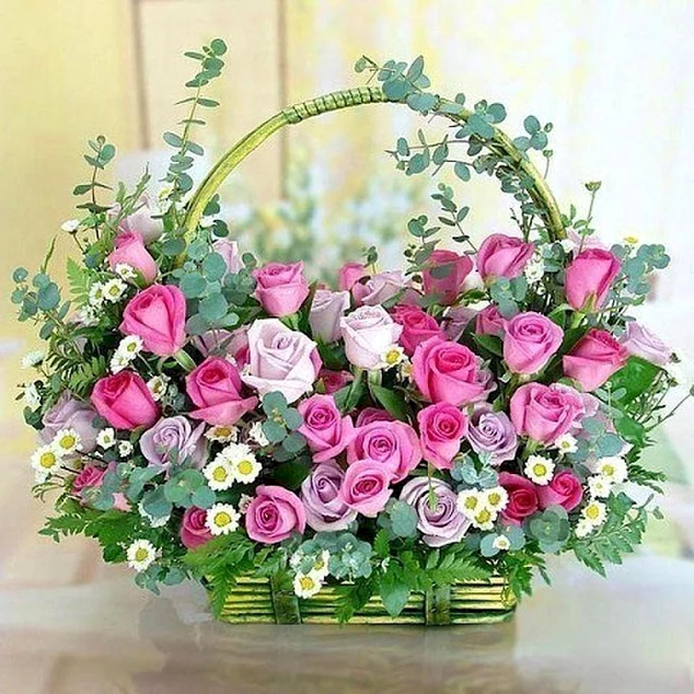 Букет цветов с добрым утром