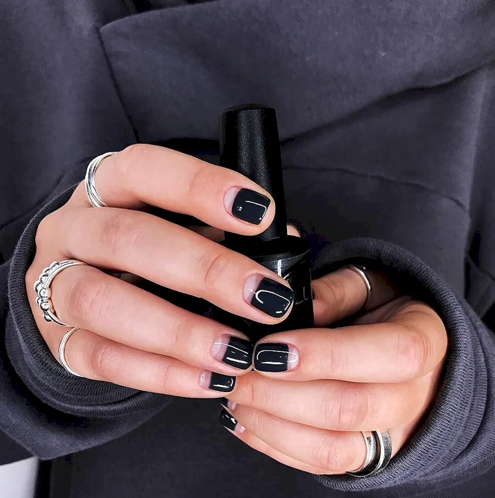 Adele Black Nails