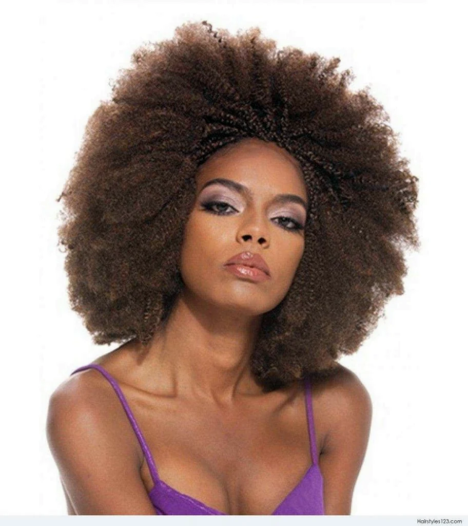 Afro curly hair