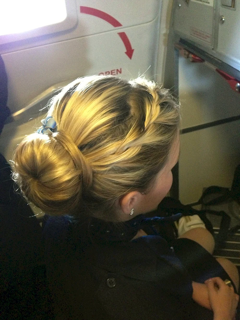Air Hostess bun hair