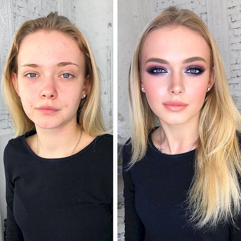 Before and after Makeup