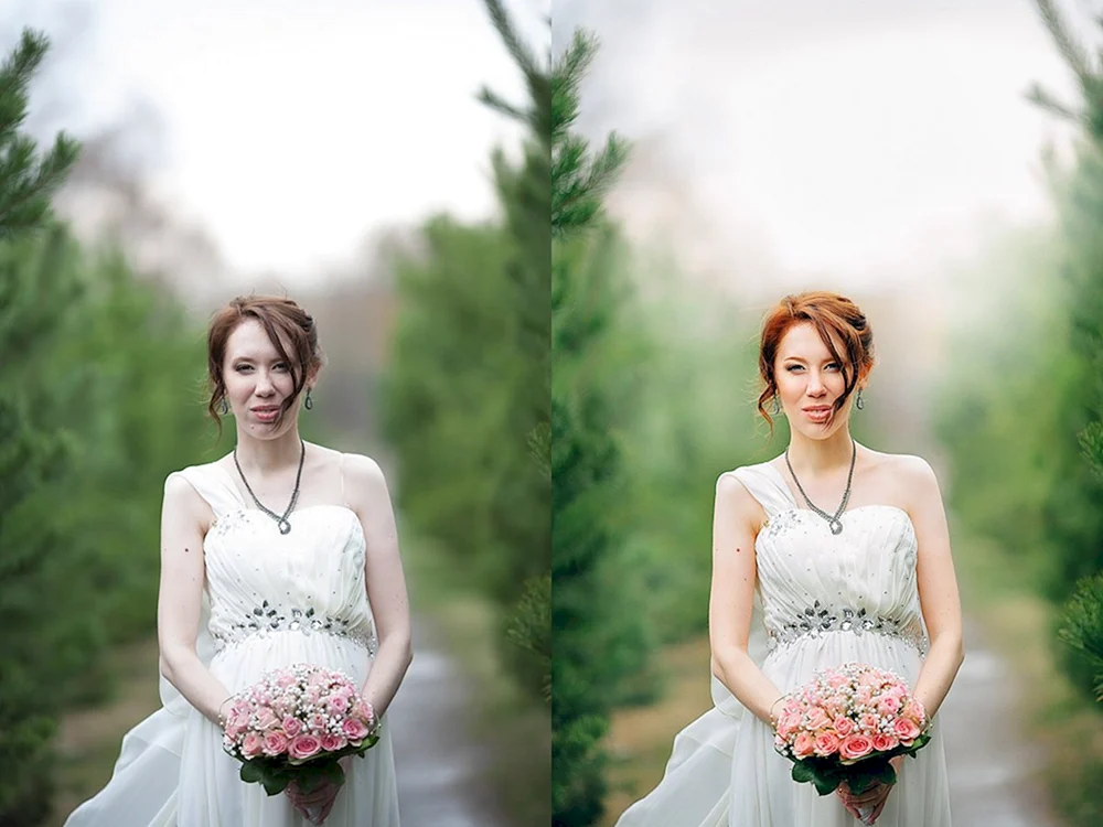 Before and after Wedding