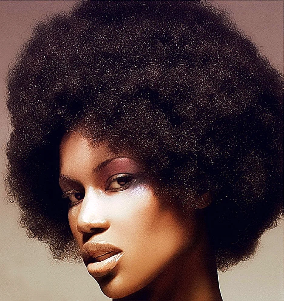 Black African Afro hair