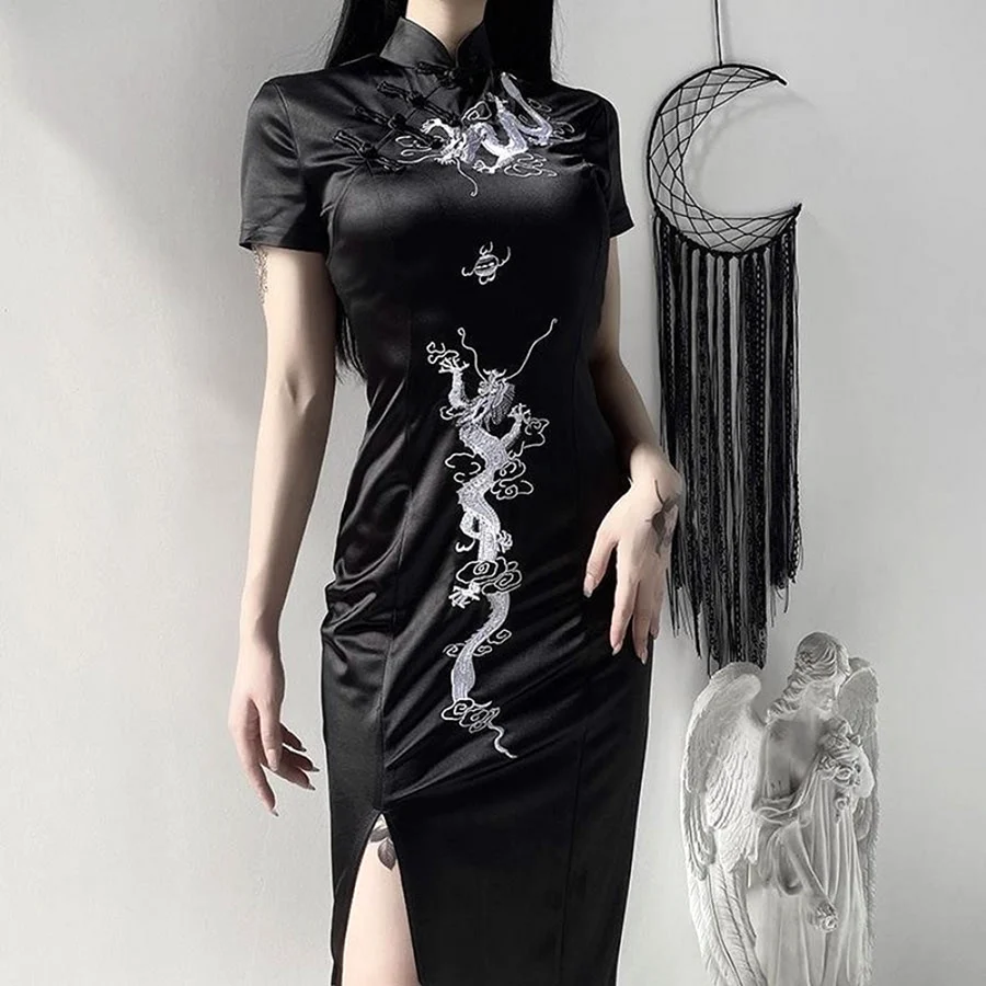 Black qipao Dress