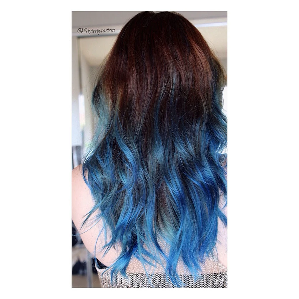 Blue Black hair
