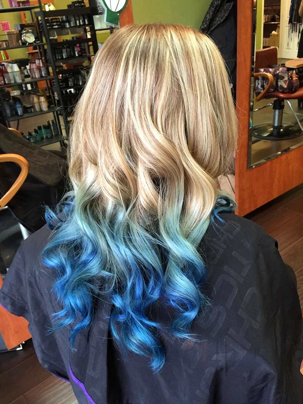 Blue blonde hair