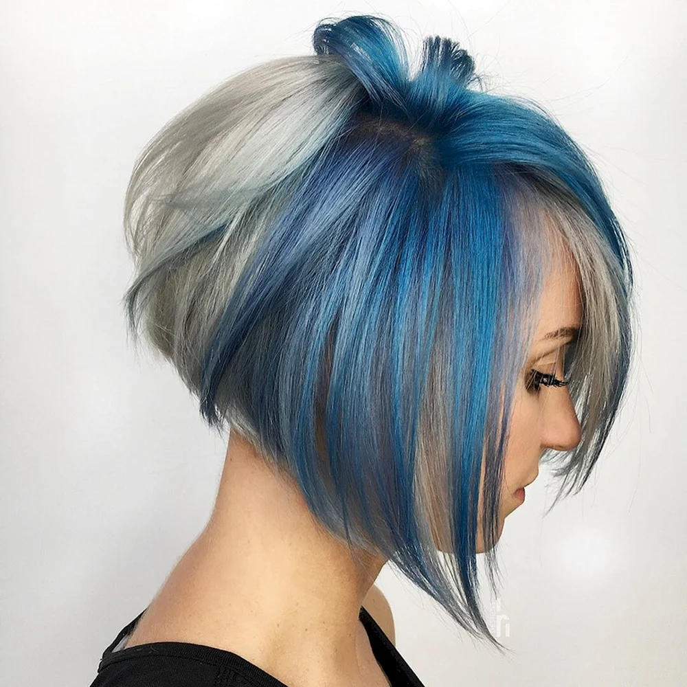 Blue Bob hair