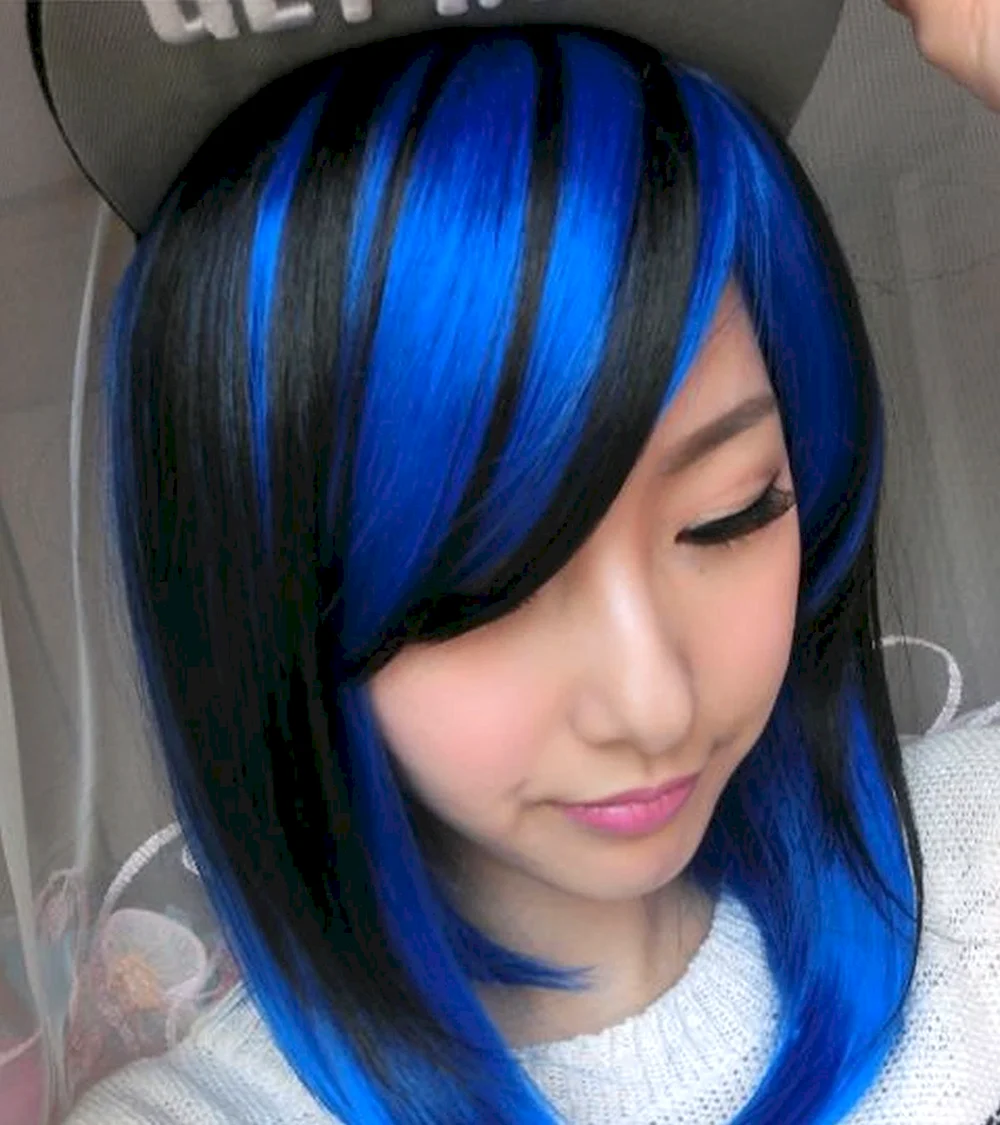 Blue Color hair