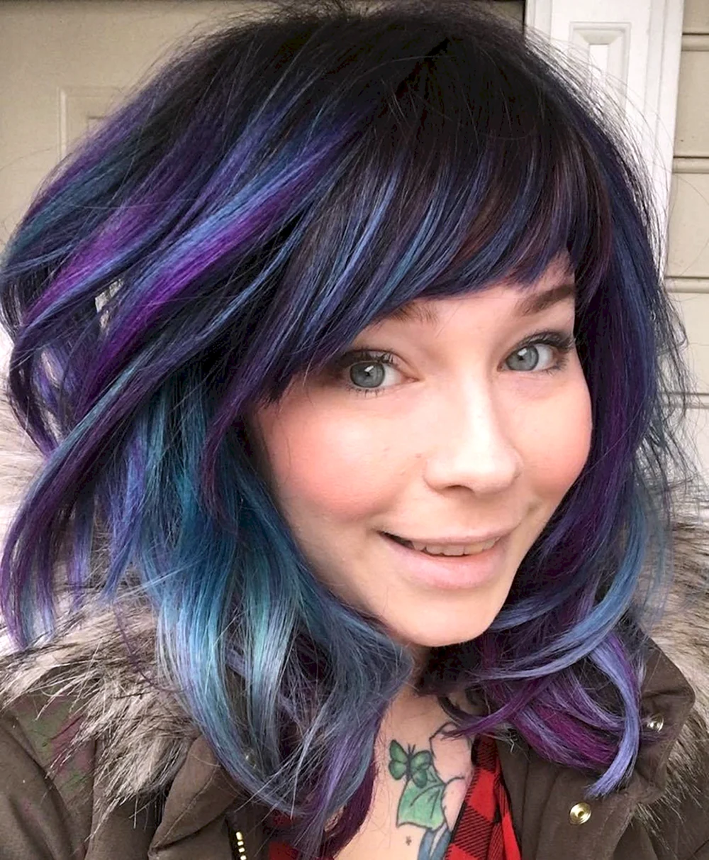Blue hair with Bangs