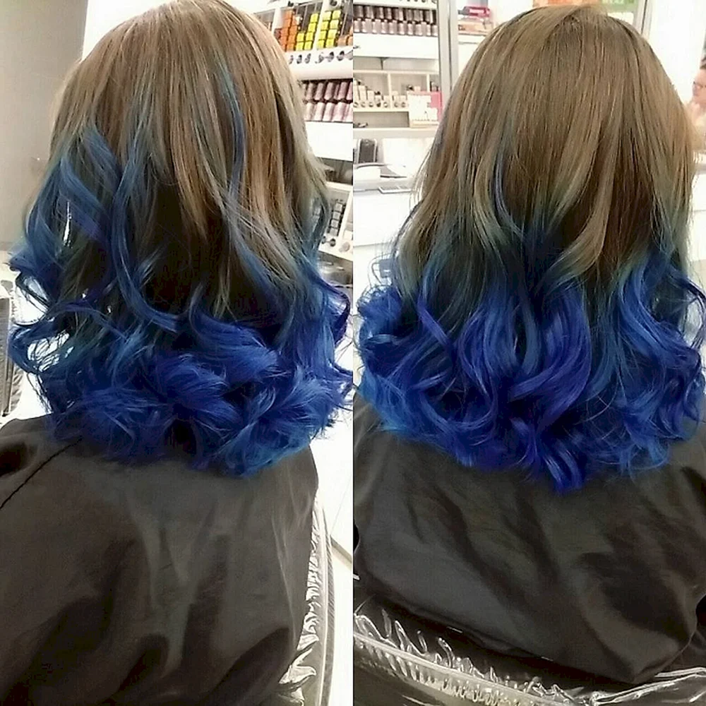 Blue Highlight hair