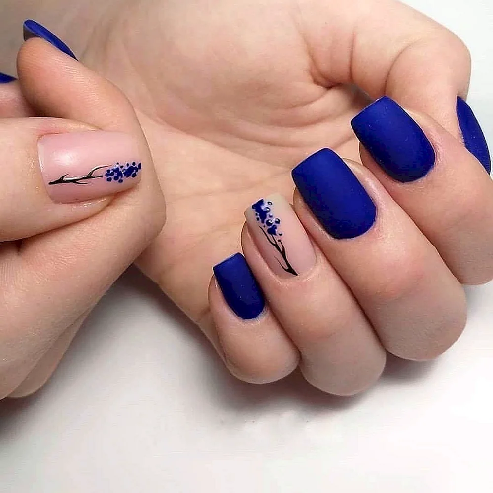 Blue Nail Design