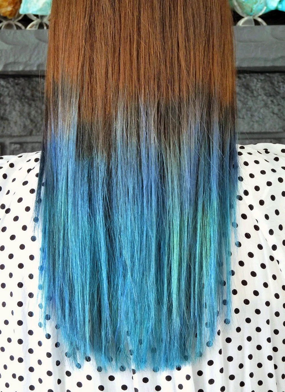 Blue Ombre hair Weave
