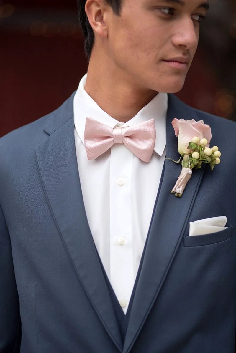 Blue Suit Pink Tie