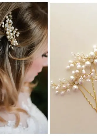Bridal hair Pins Pearl Hairpin
