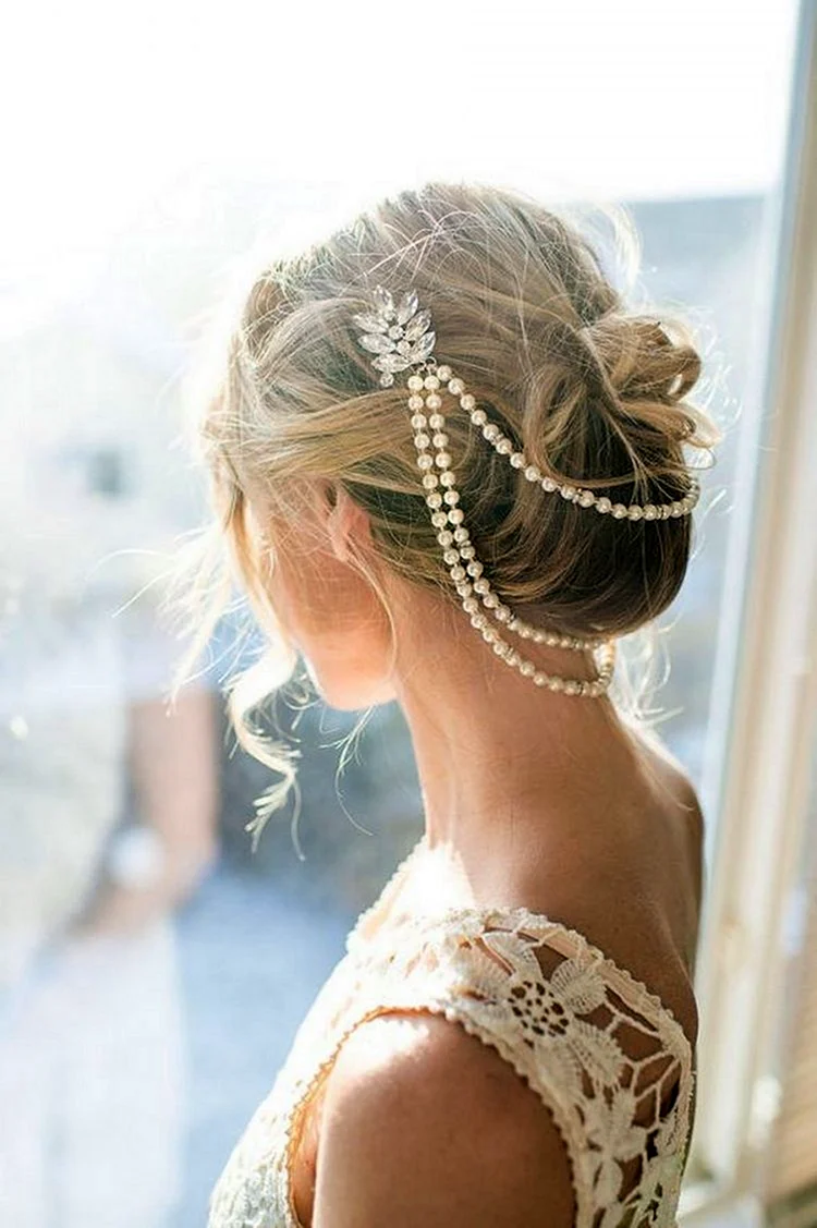 Bride Pearl Hairstyle