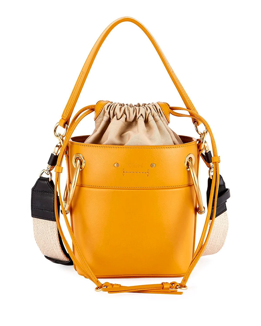 Chloé Roy Mini smooth Leather Bucket Bag