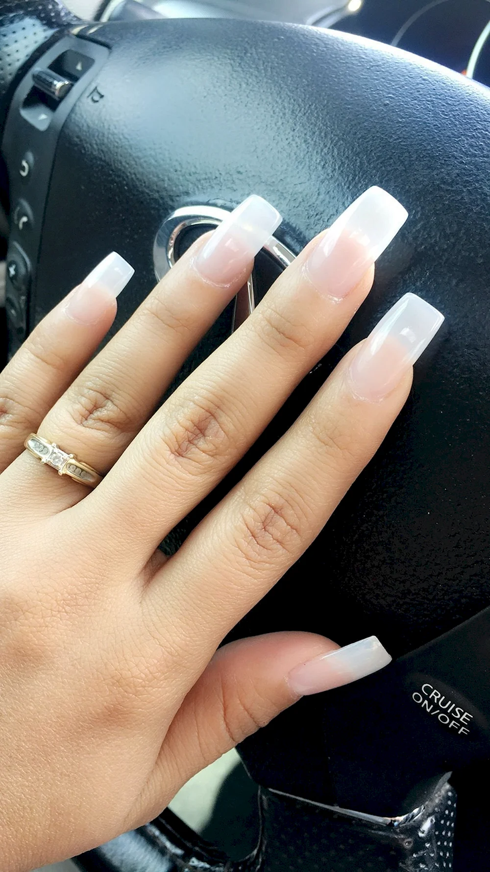 Clear long Nails