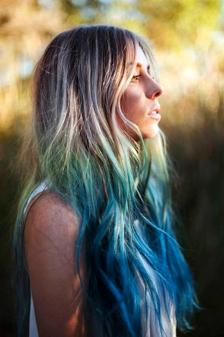 Color hair Photography