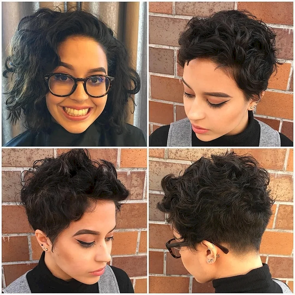 Curly Pixie Hairstyles for Black women