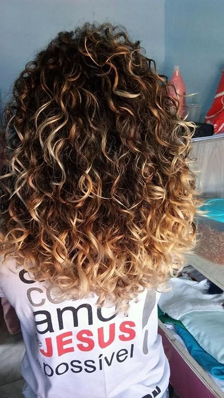 Curly Wig hair Ombre 350