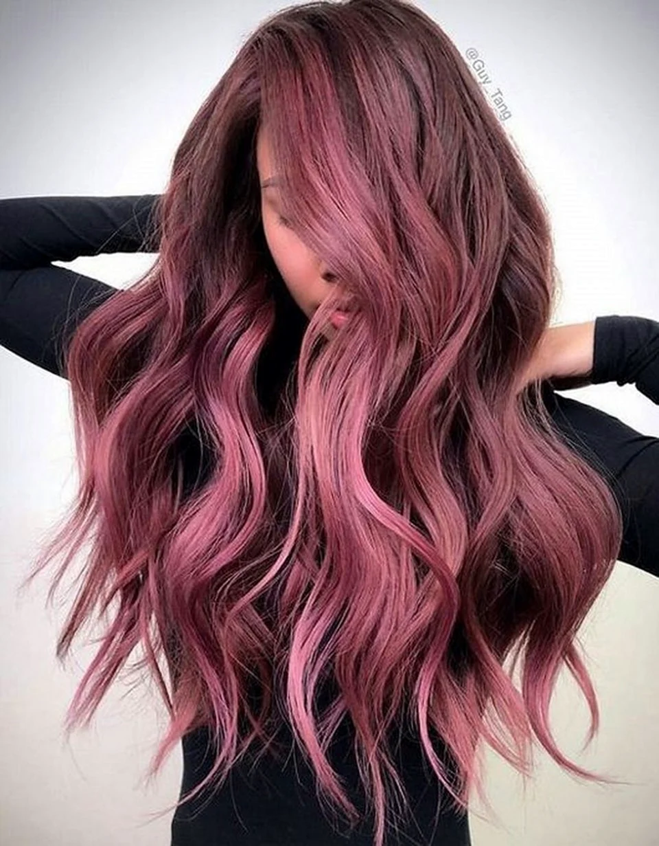 Dark Pink hair