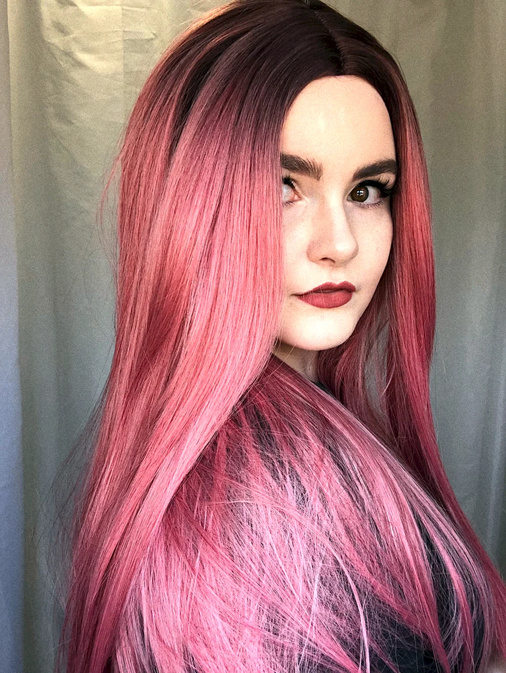 Deep Pink Wig
