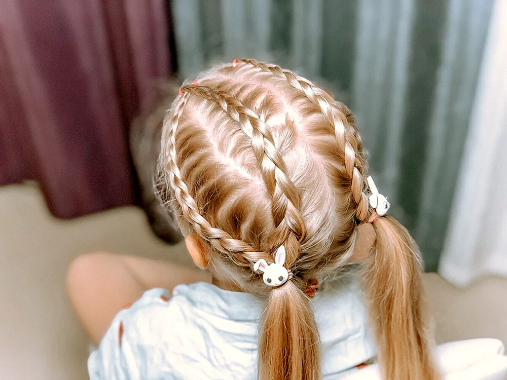 Детские прически с косами
