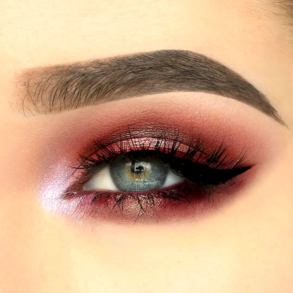 Eye Makeup Red Color