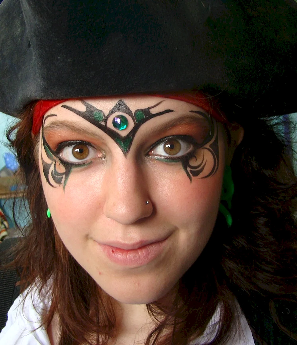 Face girl Pirate Makeup
