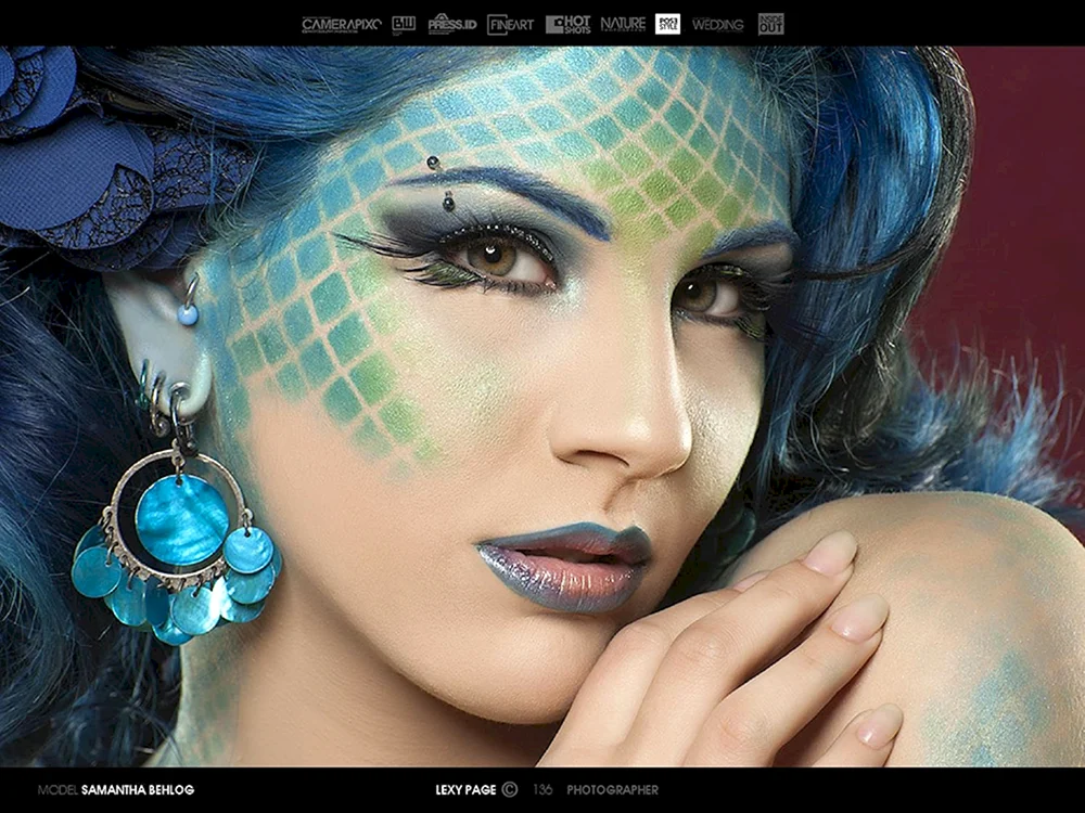 Fantasy Mermaid Makeup