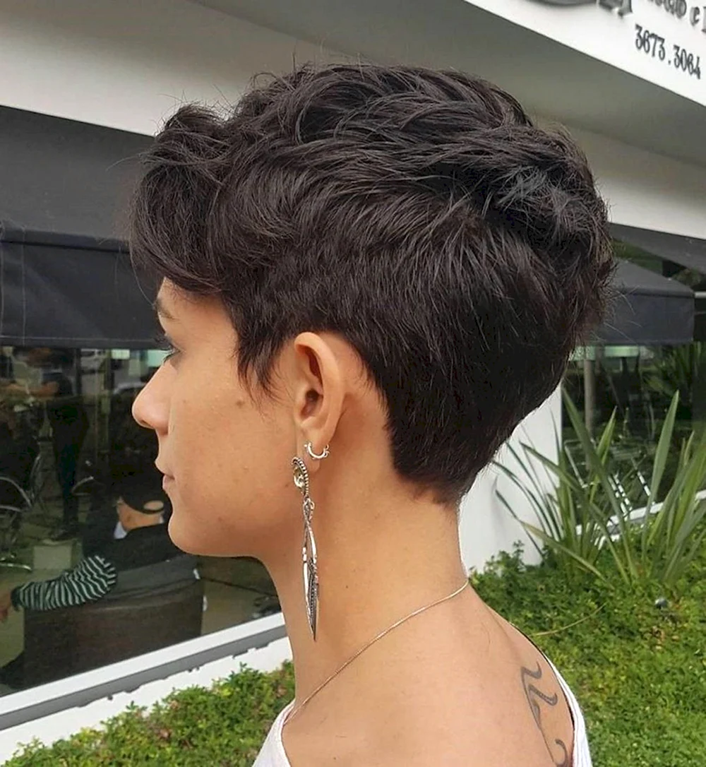 Feathered Pixie Cut