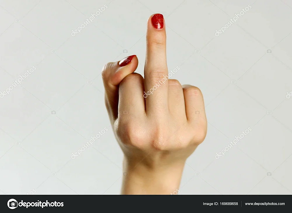 Female Middle finger