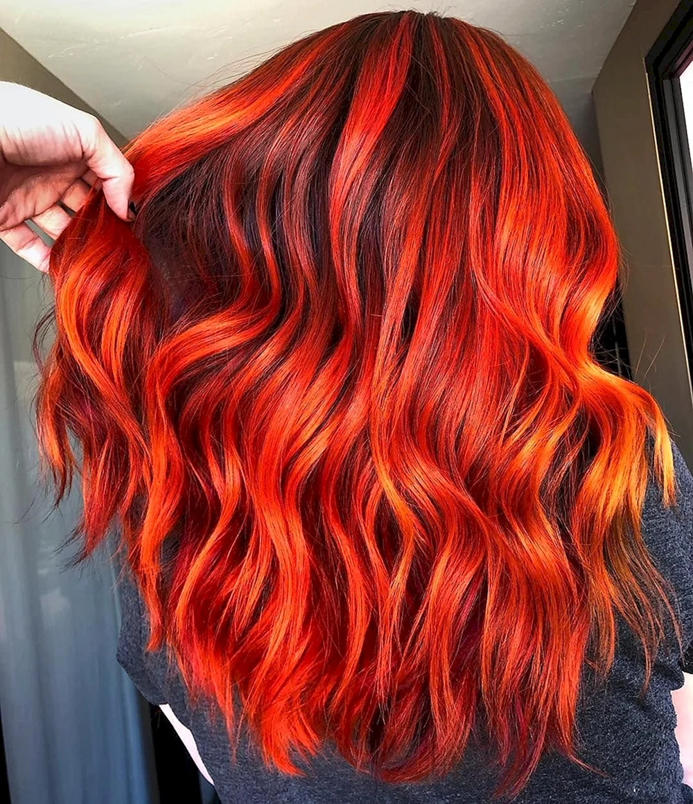 Fire Red hair