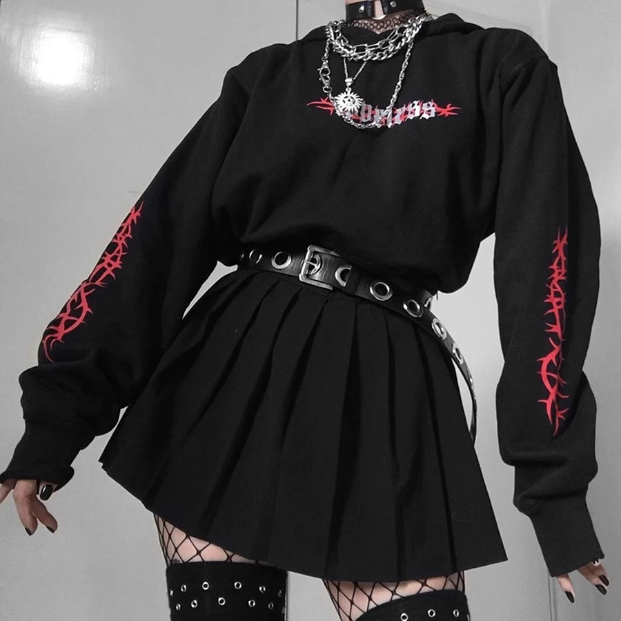 Goth outfit Грандж 2020 корейская одежда