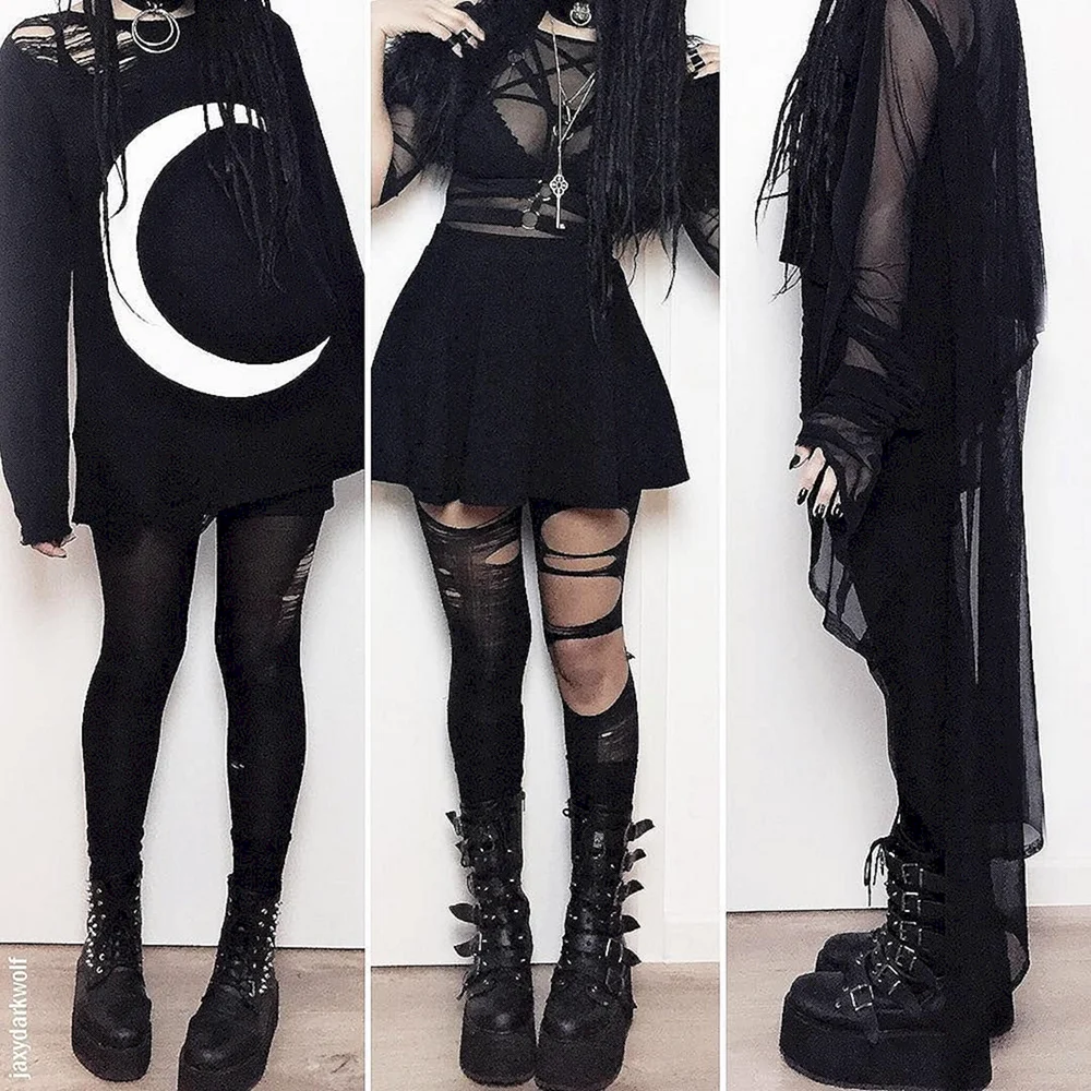 Goth outfit Грандж 2020 одежда