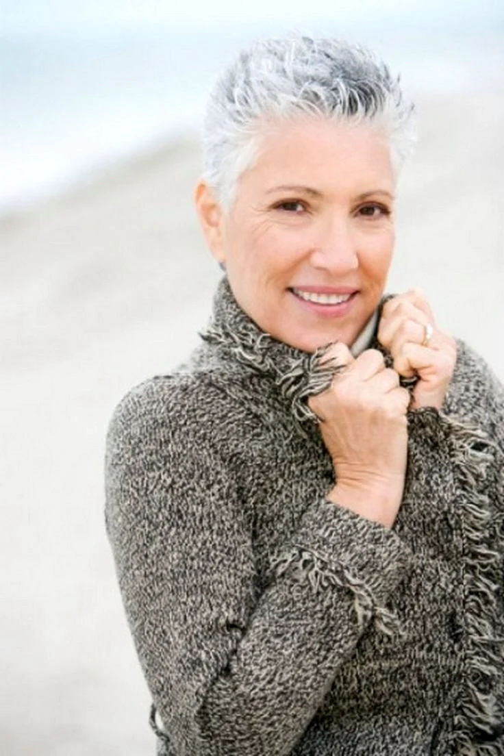 Gray hair women over 50