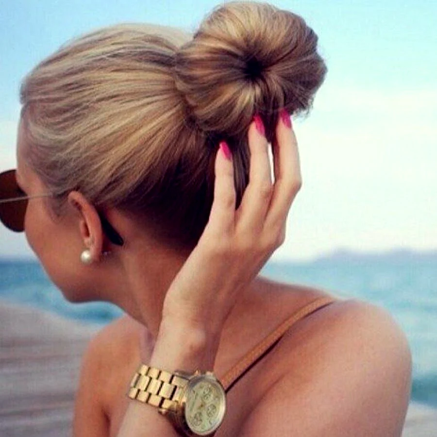 Hair bun Dress Summer Beach