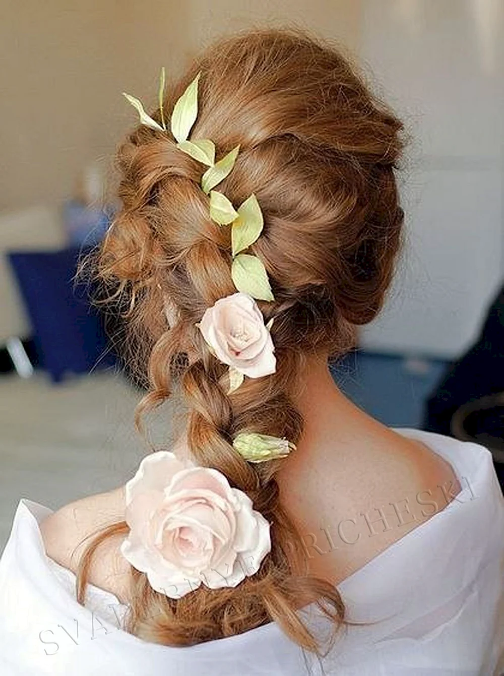 Hair buns with beautiful decoration