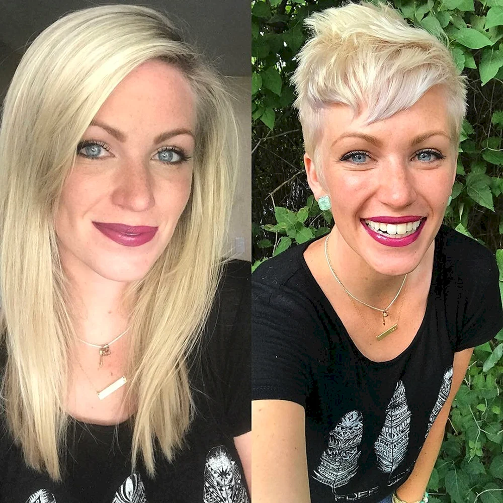 Hair Makeover long to short