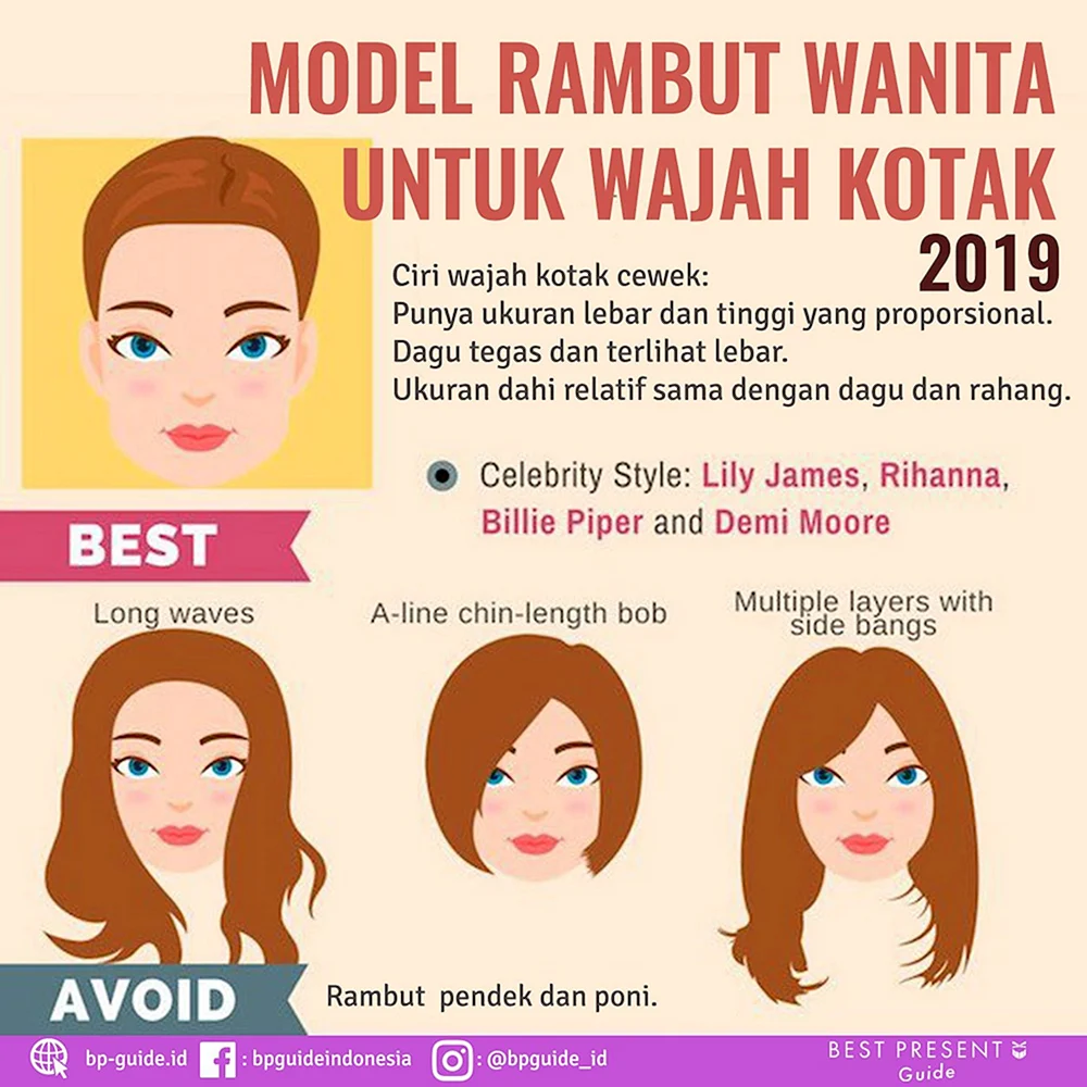 Hairstyles for face Shapes