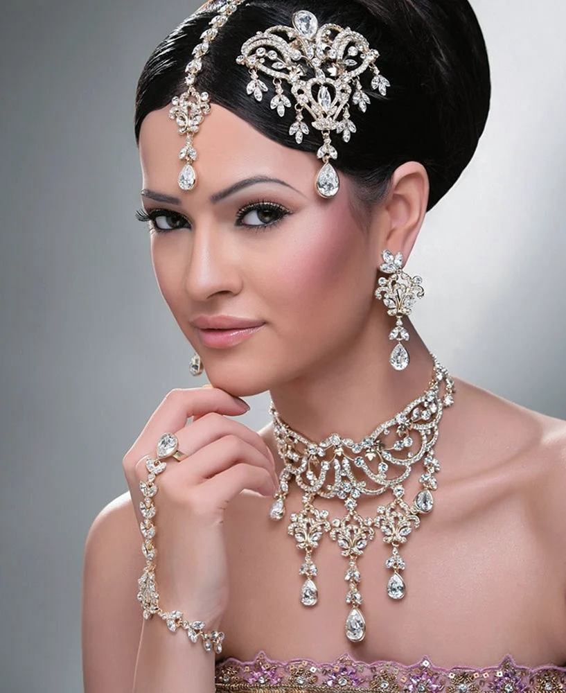 Indian Bridal with hair Style