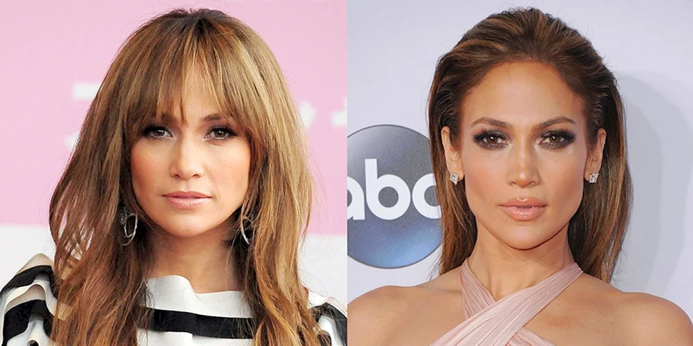 Jennifer Lopez face Bangs
