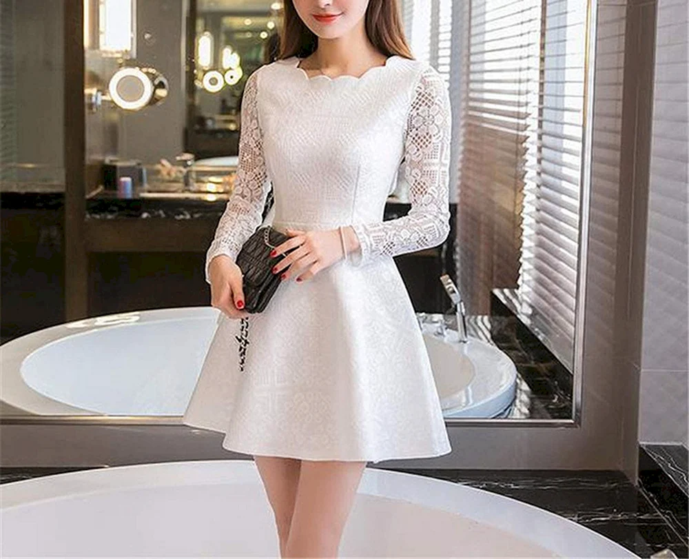 Korean Dress White