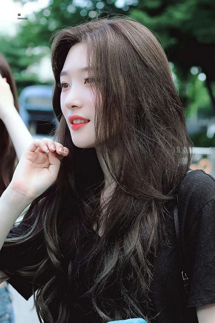 Korean long hair