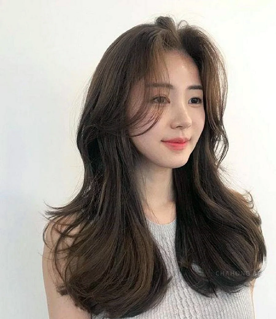 Korean long Hairstyle girl