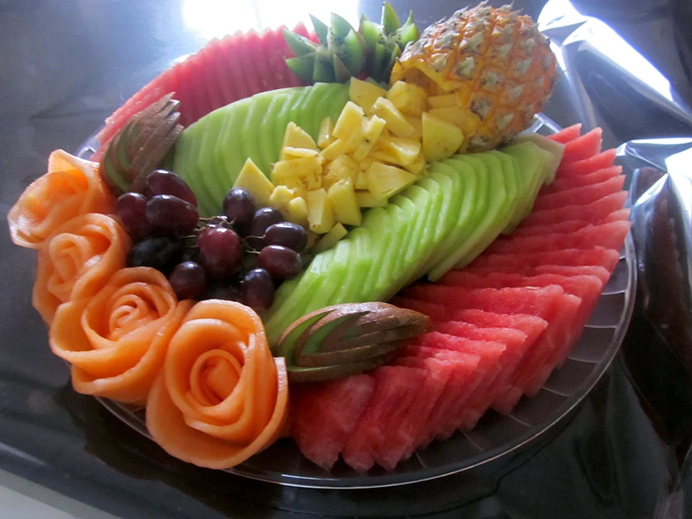 Красивые нарезки из овощей и фруктов