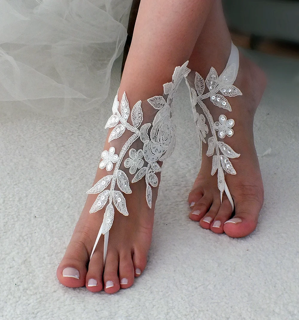 Lace barefoot Sandals