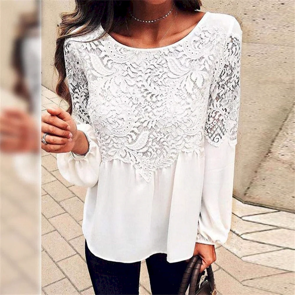 Lace Sleeve Tops for women