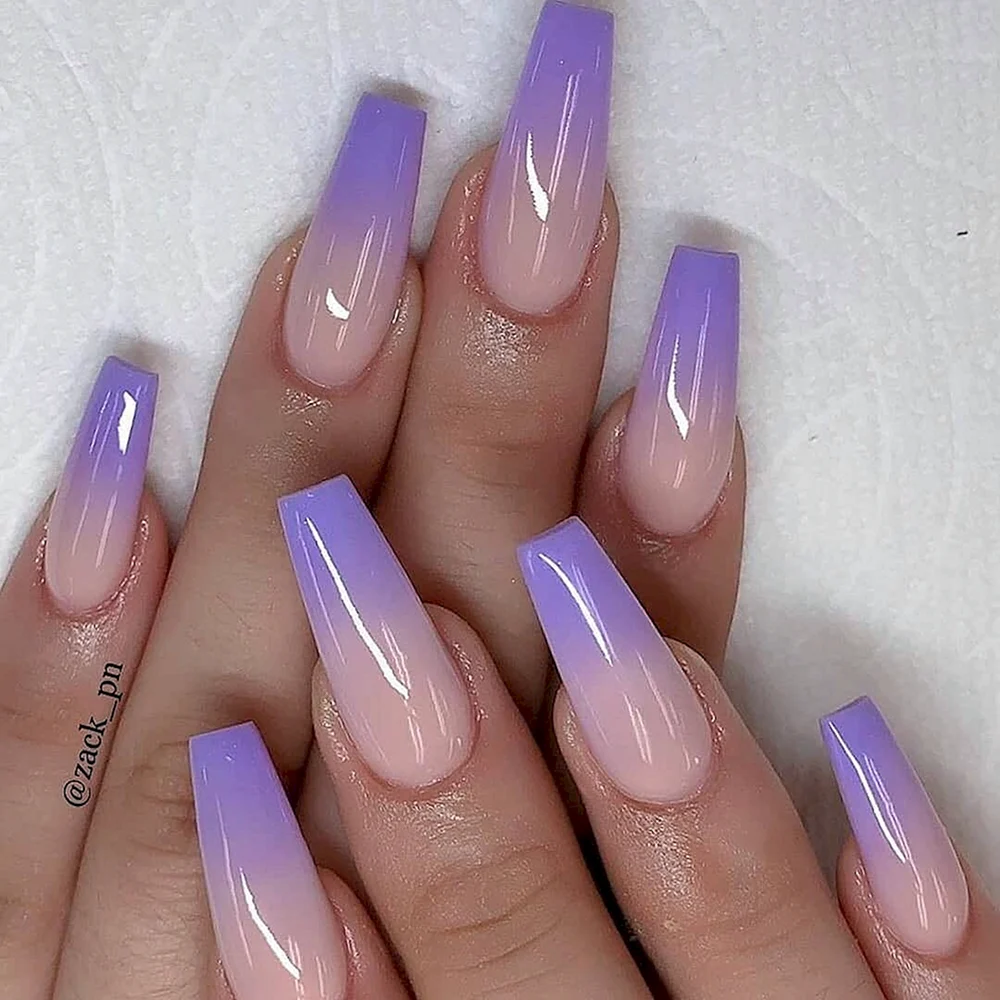 Lavender Ombré Nails
