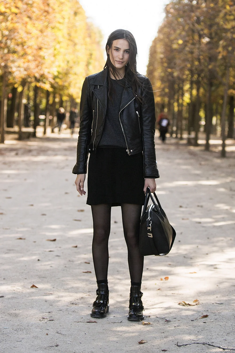 Leather Jacket and skirt Winter